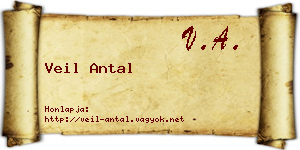 Veil Antal névjegykártya